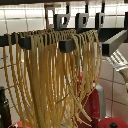 Séchoir à Pâtes Maison Navaris Séchoir à Pâtes Pliable – Grand Support Compact Pour Spaghetti Séchoir Pâtes Maison Bois Pin