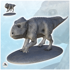 0-3.png STL-Datei Udanoceratops Dinosaurier (3) - Hochdetaillierte Prähistorische Tiere HD Paleoart・3D-Druckvorlage zum Herunterladen