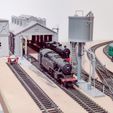 Water-Tower-02-02A.jpg Cylindrical Sectional Water Tower - OO Gauge / 1:76 Scale
