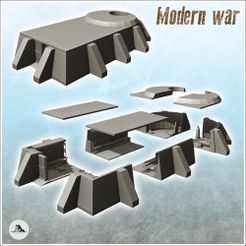 1-PREM.jpg STL file Ballistic missile launching silo in bunker with interior (10) - Cold Era Modern Warfare Conflict World War 3 Afghanistan Iraq Yugoslavia・3D printing model to download