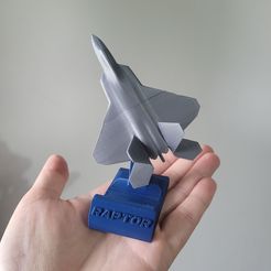 20220925_103747.jpg 3D file F22 RAPTOR IN A STAND・3D printing template to download, TheBrickFactory