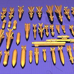 titolo.jpg Файл 3D Набор оружия 1:200・Модель для загрузки и 3D-печати