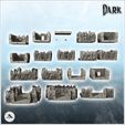 8.jpg Large modular set of cave galleries for dungeon with evil accessories (1) - Medieval Gothic D&D RPG Feudal Old Archaic Saga 28mm 15mm