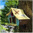 003.jpg Tooned Birdhouse - The shack!
