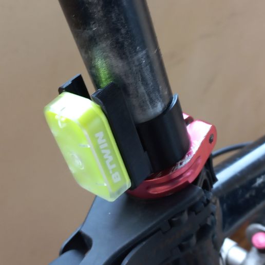 BTWIN lamp holder for bicycle saddle 3D model
