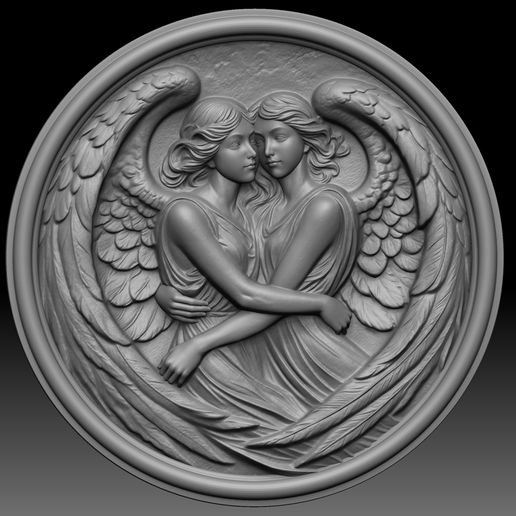 Angel Pendant 3D model