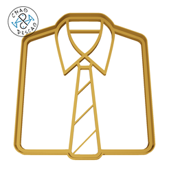 Shirt-12cm.png STL file Shirt - Father´s Day - Cookie Cutter - Fondant - Polymer Clay・Model to download and 3D print