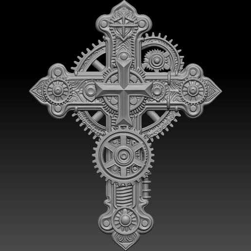 Mechanical Cross・ STL File for 3D printing・Cults