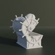5.jpg Skull Treasure Box Dice Box Pattern 3D print model