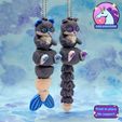 22.jpg 🐱💦Floppy-Eared Mermaid Kitty + Basic Kitty - porte-clés flexi