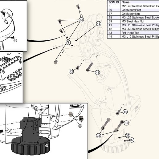 FullGripAssembly.jpg Flanker style flightstick (stl + step)
