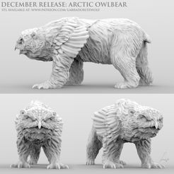 Arctic owlbear Patreon release.jpg Arctic Owlbear
