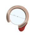 fem-jewel-24 v8-d21.png STL file fake lips nose hoop with cross shaped flower FAKE NIPPLE PIERCING Female male Non-Piercing Body Jewellery Bondage Weight Female DREADLOCK BEAD DREAD BEADS RING EAR femJ-24 vampire version 3d print cnc・3D printer design to download