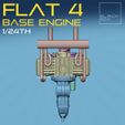 e3.jpg Flat Four BASE ENGINE 1-24th for modelkits and diecast