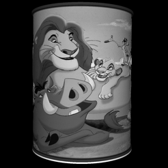 Vue-on_1.png Файл STL Светильник "Король Лев・Дизайн 3D принтера для загрузки