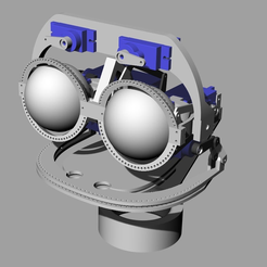 ScreenShot_353_Rhino_Viewport.png Free STL file Mouth and eye brow mechanics, adaptable to eye mechanics・3D printer model to download