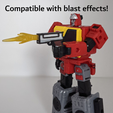 Compatible with blast effects! Pixel Gun Pistol for Transformers Figures