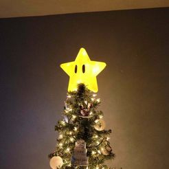 il_794xN.1944469461_8eoe.jpg Corona de árbol de Navidad Mario Power Star
