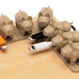 3.jpg STL file USB holder (Pigs-L type)・3D printer model to download