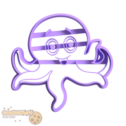 Octopus-1.png Archivo STL Cortador de galletas y sello de pulpo・Modelo imprimible en 3D para descargar, CookieWorld