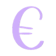 EURO.stl BARBIE Letters and Numbers | Logo