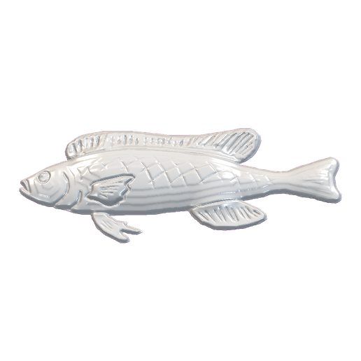 🐠 Perch Walleye Cross-Hatch Scale Pattern Oval Body Detailed Fin Fish ...