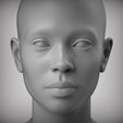 300.91.jpg 10 Realistic Female Asian American head Low-poly 3D model Low-poly 3D model