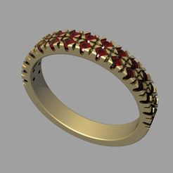 anillo-con-piedras-1-1.jpg STL file ring with stones 1・3D printing idea to download, Nzavala