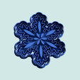 Snowflake-cookie-cutter-3d-model-stl-file.png snowflake cookie cutter stamp 3d model - mod3
