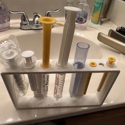 IMG_9205.jpg Free STL file Syringe Drying Rack・3D print object to download