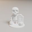 Render-1.jpg Skelett erhebt sich aus dem Grab - Halloween Dekor STL | Spooky 3D-Druck Modell