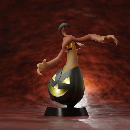 Gourgeist - 3D printable Halloween Pokemon FREE 3D model