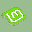 Untitled.png Linux Mint Logo - Keychain