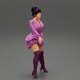 Girl-0026.jpg Beautiful Young Attractive Woman Wearing Dress and boot 3D Print Model