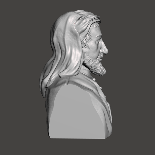 Geoffrey-Chaucer-8.png 3D-модель Джеффри Чосера - высококачественный STL-файл для 3D-печати (ЛИЧНОЕ ИСПОЛЬЗОВАНИЕ)