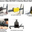 x-gantry-choice.jpg X-Gantry Mount for installing the MUTANT on the Neptune 4 MAX