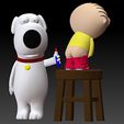 5.jpg Family Guy (Griffin)  Model Printing Miniature Assembly File STL-OBJ for 3D Printing FDM-FFF DLP-SLA-SLS