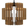 Modelo-9-3.png CEILING LIGHT LAMP 3D PRINT AND LASER CUT FILES MODEL 9