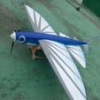 a FUN FLY R/C FLYING FISH AEROBATIC GLIDER WINGSPAN 1.08M