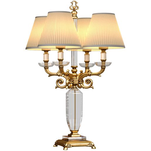 3ddd1.jpg Large crystal table lamp in neoclassical American style 3D model
