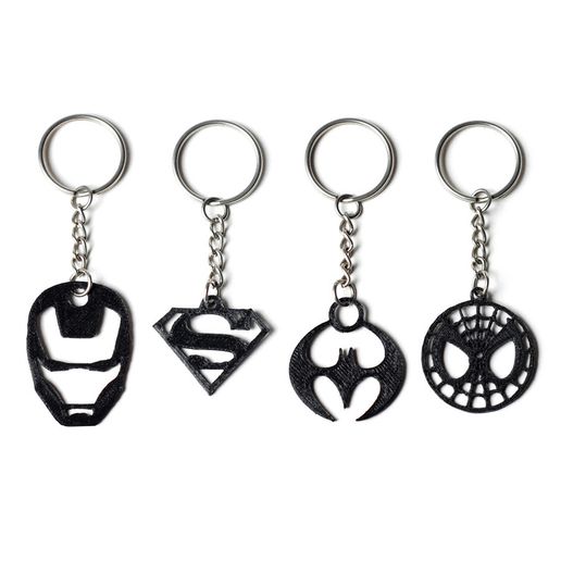 3D_printed_super_heros_formbyte.jpg Superhero Keychains