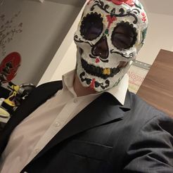 MÁSCARA DE CALAVERA MEXICANA (EL DÍA DE MUERTOS)