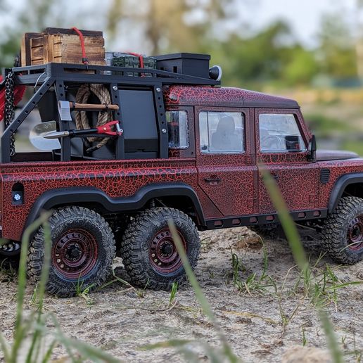 🚁 Rack loading area - Roof rack BRX02 D110 6x6 & Series III 109・ STL ...