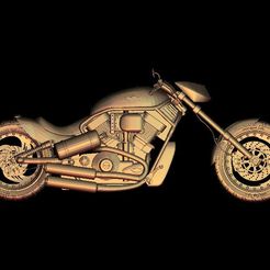 3.jpg Fichier STL gratuit Harley Davidson motocycliste・Objet à télécharger et à imprimer en 3D