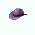 0K_00015.jpg HAT 3D MODEL - Top Hat DENIM RIBBON CLOTHING DRESS COWBOY HAT WESTERN