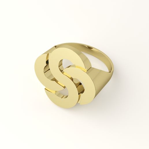 Infinity Signet Ring Download file Infinity signet ring • 3D printer object ・ Cults