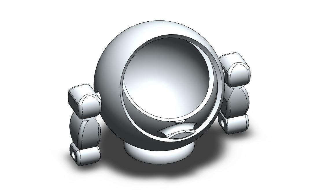 Free STL file Spherical Box Robot with Hands・3D printing template to ...