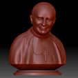 PopeJohnPaul_II_10.jpg Pope John Paul II portrait 3d model STL file printable