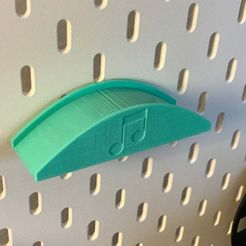 IMG_2637.JPG Fichier STL gratuit IKEA Skadis - Support pour casque d'écoute・Modèle à télécharger et à imprimer en 3D