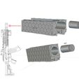 2.jpg Hexagon Tactical AK Waffle Iron Suppressor - no baffles - Airsoft - 14mm ccw / 24mm thread